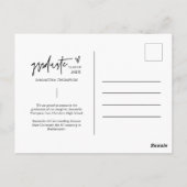 Viva Magenta Minimale Foto Ze maakte het Afstudere Briefkaart (Achterkant)