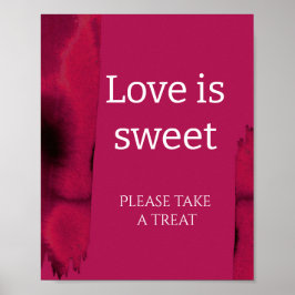 Viva Magenta Modern love is sweet bruiloft   Poster