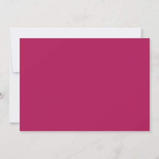 Viva Magenta Modern Minimalist Bedankkaart (Achterkant)