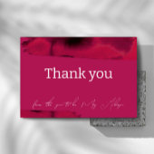 Viva Magenta Modern Minimalist Bedankkaart