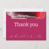 Viva Magenta Modern Minimalist Bedankkaart (Voorkant)