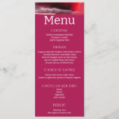 Viva Magenta Modern Wedding Menu (Voorkant)