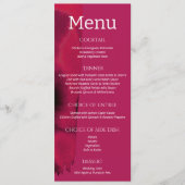 Viva Magenta Modern Wedding Menu (Voorkant)