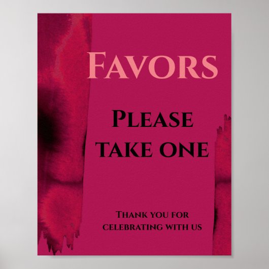 Viva Magenta, moderne gunsten, neem er één Poster (Voorkant)