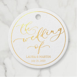 Viva magenta script elegant met cirkel bedankjes labels