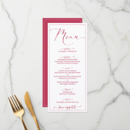 Viva magenta script elegant script menu