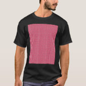 Viva Magenta Small Houndstooth Pattern T-shirt (Voorkant)