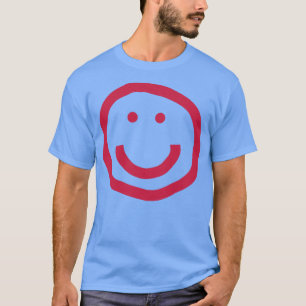 Viva Magenta Smiley Gezicht Pantone Kleur van het  T-shirt