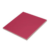 Viva Magenta Solid Color Tegeltje (Zijkant)