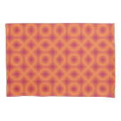 Viva Magenta Sun Oranje Abstract patroon Kussensloop (Voorkant)