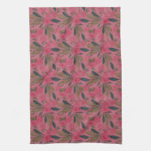 Viva Magenta Waterverf La Rosa Kitchen Towel Theedoek (Verticaal)