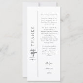 Viva Magenta Wedding Bedankt Menu Plaatskaart (Achterkant)