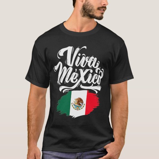 Viva Mexico 16 september Onafhankelijkheidsdag Mex T-shirt (Voorkant)