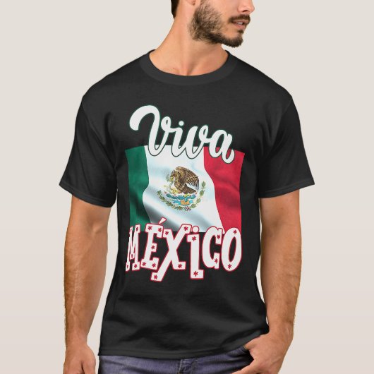 Viva Mexico 16 september Onafhankelijkheidsdag Mex T-shirt (Voorkant)