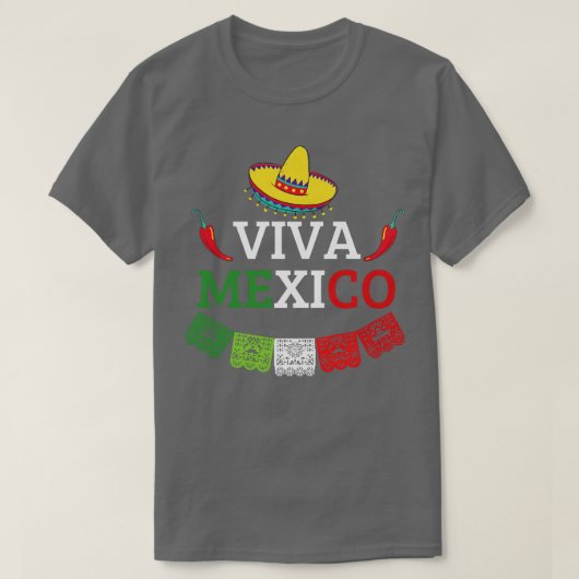 Viva Mexico 1 T-shirt (Design voorkant)