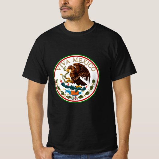 Viva Mexico (adelaar van de Mexicaanse vlag) T-shirt (Voorkant)