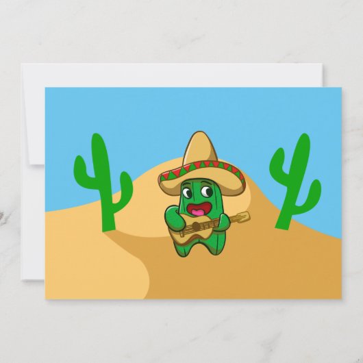 Viva Mexico Birthday Uitnodiging (Achterkant)