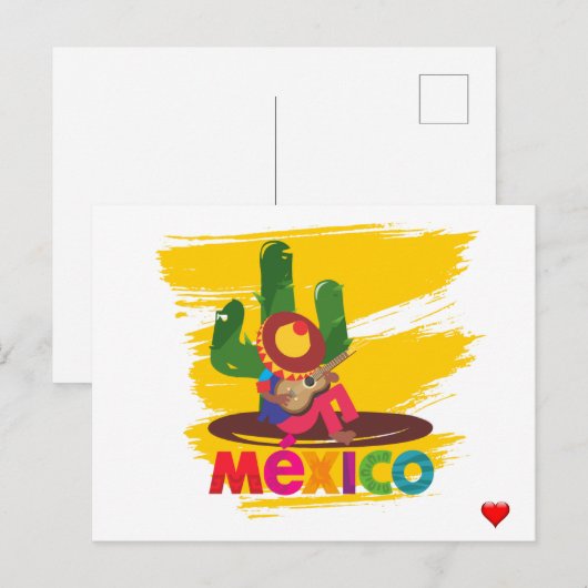 Viva Mexico Briefkaart (Voorkant / Achterkant)