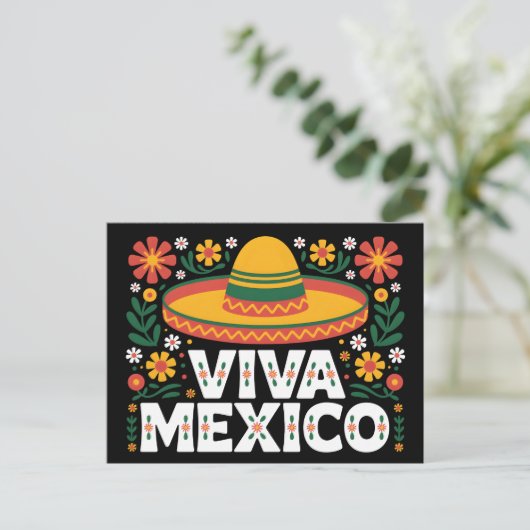 Viva Mexico Briefkaart (Staand voorkant)