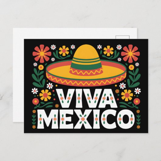 Viva Mexico Briefkaart (Voorkant / Achterkant)