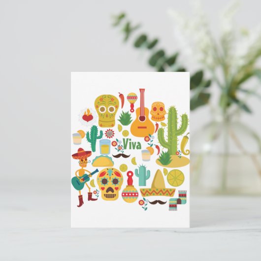 viva mexico briefkaart (Staand voorkant)