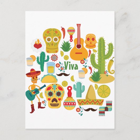 viva mexico briefkaart (Voorkant)