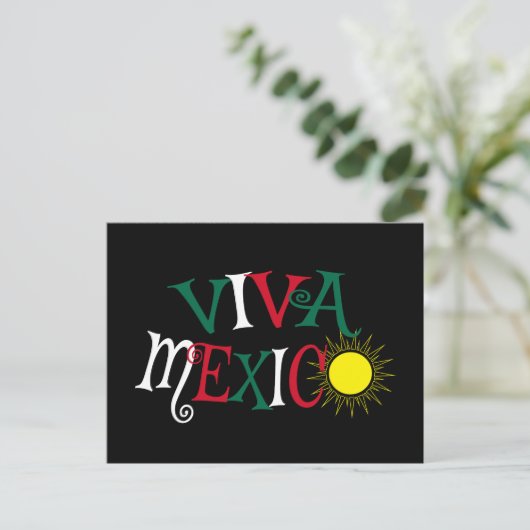 Viva Mexico Briefkaart (Staand voorkant)