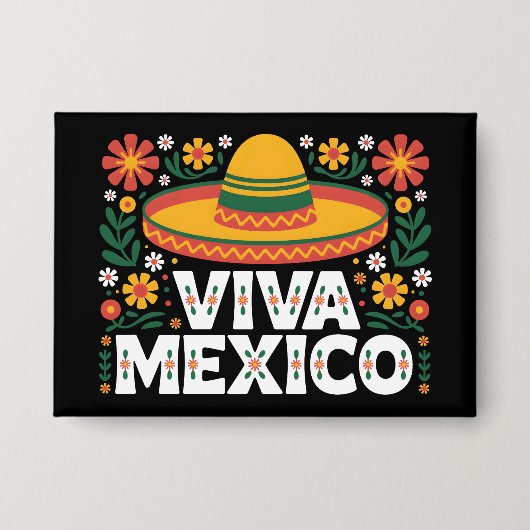 Viva Mexico Button (Voorkant)
