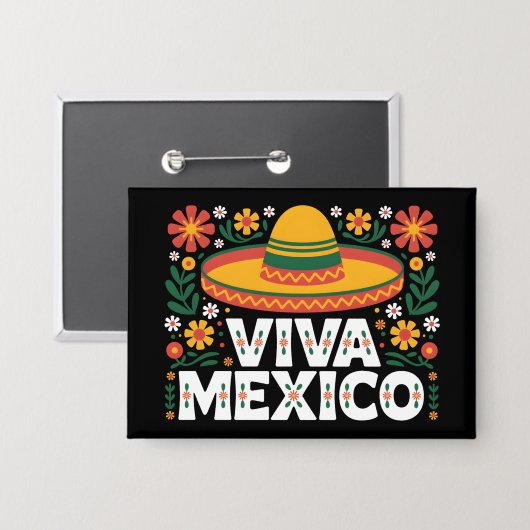 Viva Mexico Button (Voorkant / Achterkant)