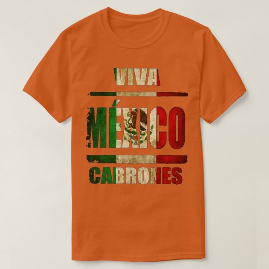 VIva Mexico Cabrones en kerst mexico T-shirt (Design voorkant)