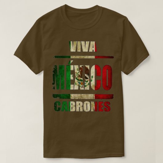 VIva Mexico Cabrones en kerst mexico T-shirt (Design voorkant)