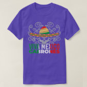 Viva Mexico Cabrones Mexican Patriot Pride Cinco d T-shirt (Design voorkant)