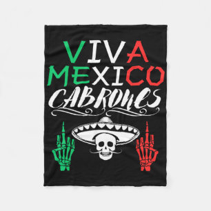 Viva Mexico Cabrones Onafhankelijkheidsdag Mexicaa Fleece Deken