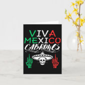 Viva Mexico Cabrones Onafhankelijkheidsdag Mexicaa Kaart (Gele Bloem)