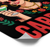 Viva Mexico Cabrones Vrouwen Mexicaanse Vlag Poster (Hoek)