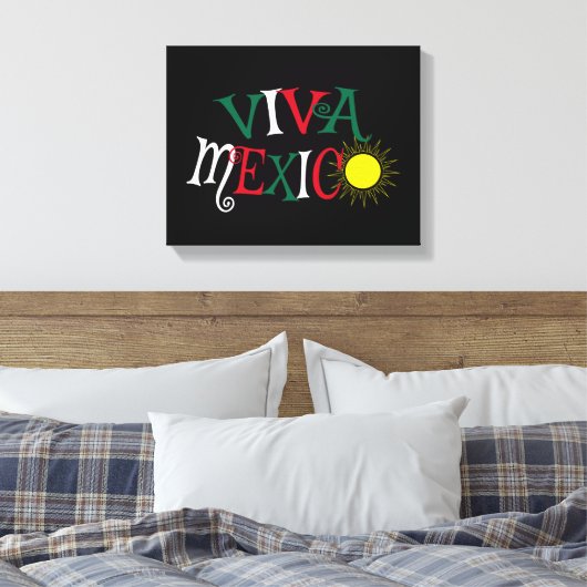Viva Mexico Canvas Afdruk (Insitu (Slaapkamer))