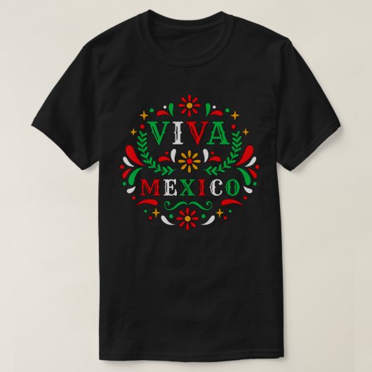 Viva Mexico - Cinco de mayo Dia de los muertos I L T-shirt (Design voorkant)