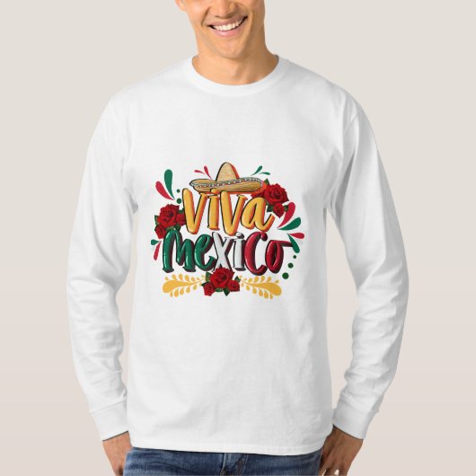 viva mexico cinco de mayo, playeras personalizado t-shirt (Voorkant)