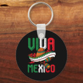 Viva Mexico Cinco De Mayo Sleutelhanger (Voorkant)