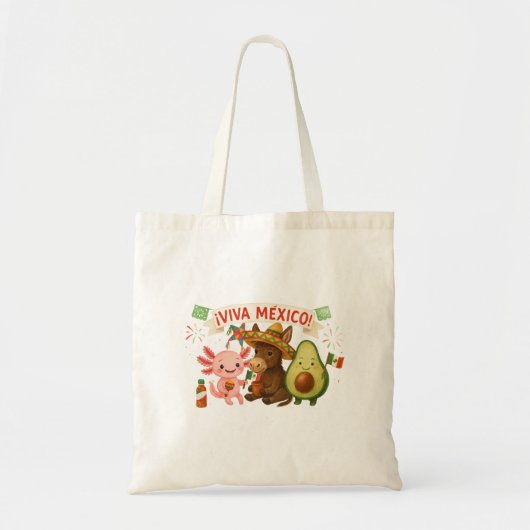 ¡Viva México! Cute Cultural Tote Bag (Voorkant)