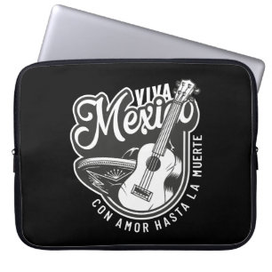 Viva Mexico feest met mijn gitaar Laptop Sleeve