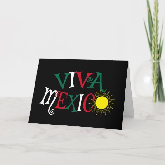 Viva Mexico Feestdagen Kaart (Voorkant)