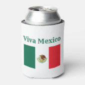 Viva Mexico Flag Blikjeskoeler (Blikje Voorkant)