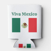 Viva Mexico Flag Blikjeskoeler (Achterkant)
