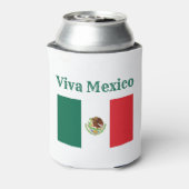Viva Mexico Flag Blikjeskoeler (Blikje Achterkant)