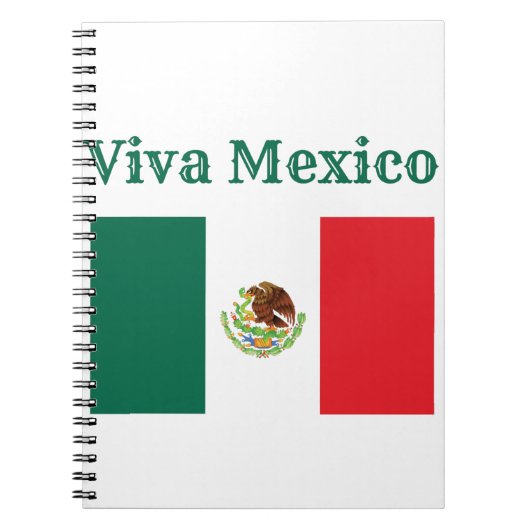 Viva Mexico Flag Notitieboek (Voorkant)