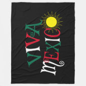 Viva Mexico Fleece Deken (Voorkant)