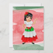 Viva Mexico Girl 200e verjaardag Kaart (Achterkant)