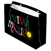 Viva Mexico Groot Cadeauzakje (Achterkant Gekanteld)