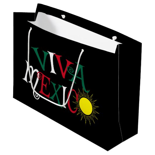 Viva Mexico Groot Cadeauzakje (Voorkant Gekanteld)